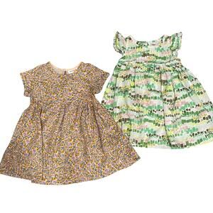 Girls Dresses Size 3T Toddler Floral Back to School Vacation Lot Of 2